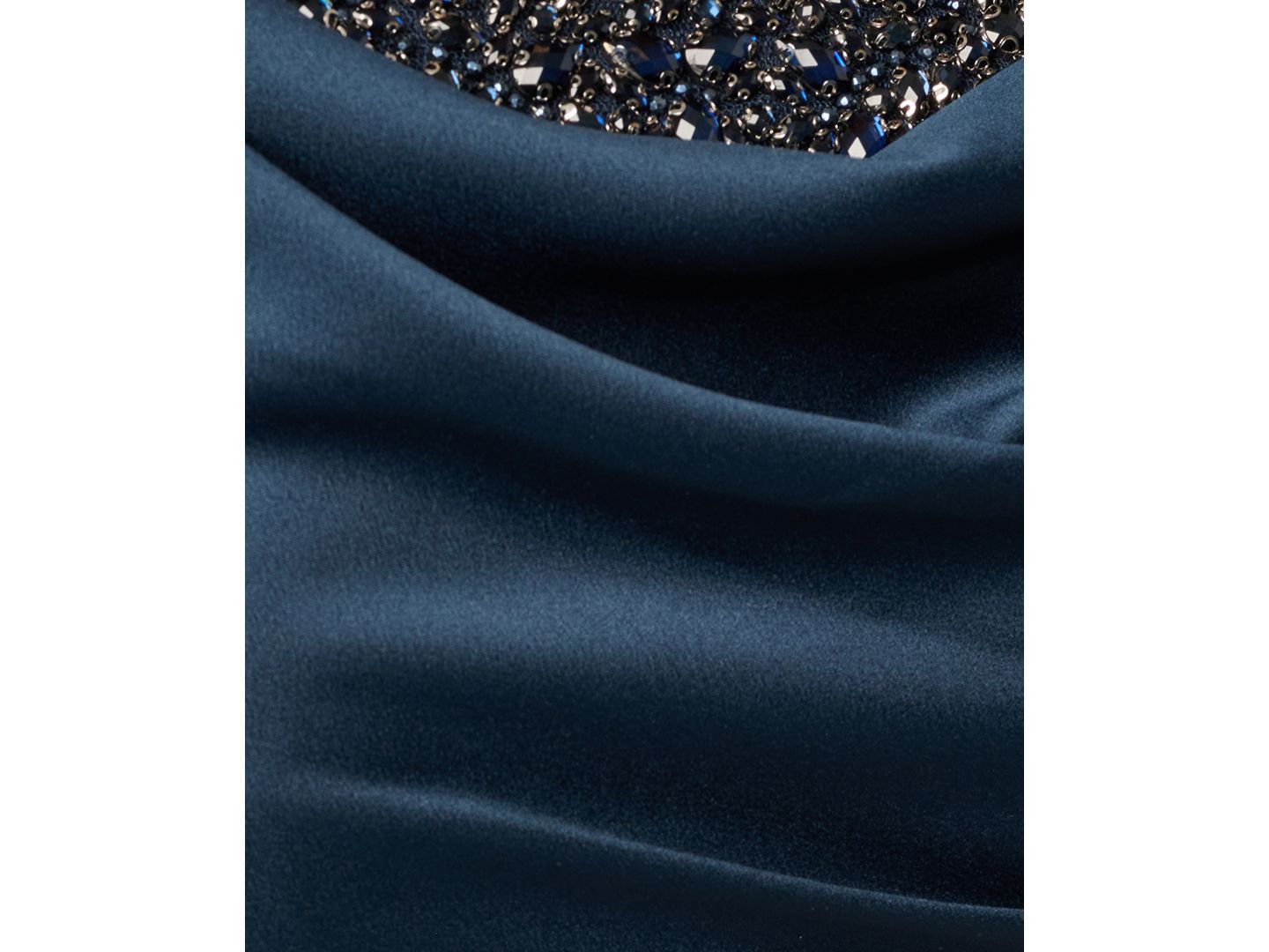 Женское платье Adrianna Papell Layered Bodice Gown, цвет: Тёмный тёмно-синий — фото 6