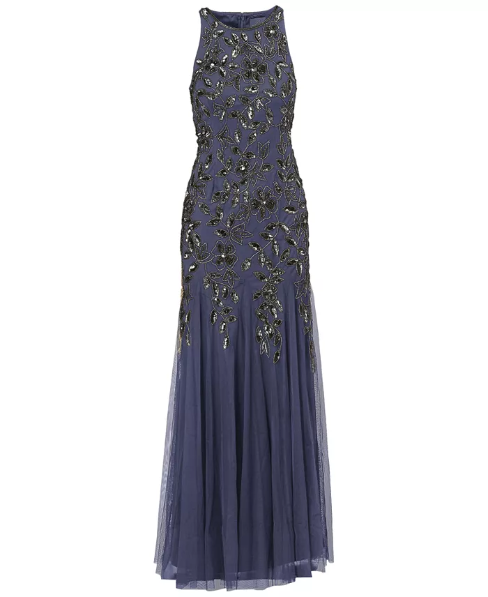Women's Crewneck Beaded Dress - thumbnail 10