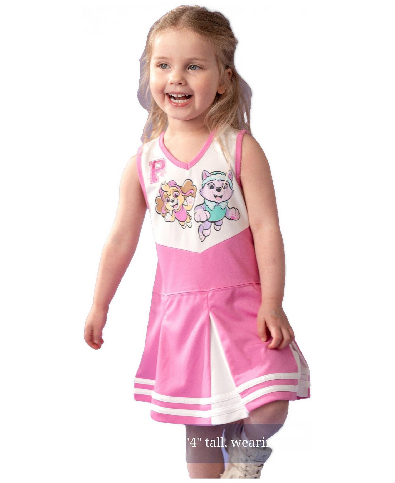 Little Girls' (5-8) Sleeveless Cheerleader Dress