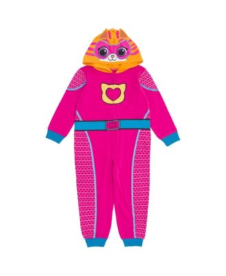 Little Girls'( 5 to 8 ) Disney Cosplay Hooded One Piece