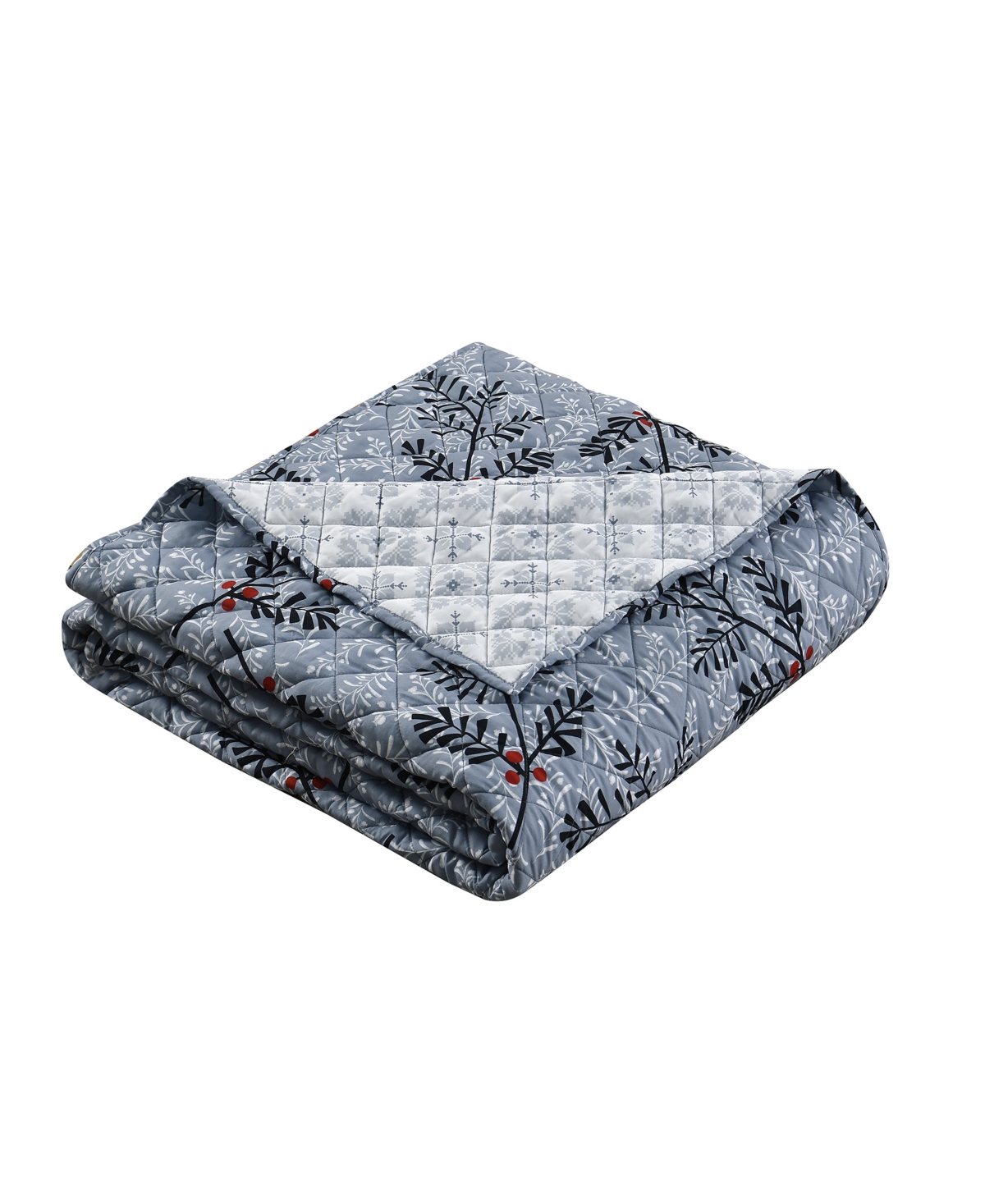 Lenox Festive Botanical 3-Piece Quilt Set, King