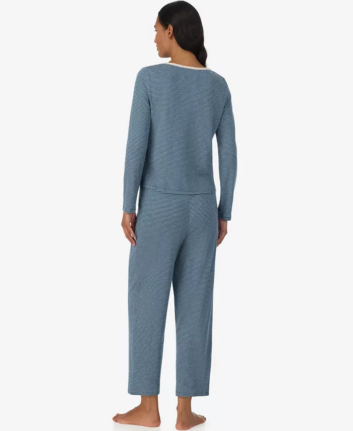 Women's Button-Down Top and Ankle Pant Set - thumbnail 4