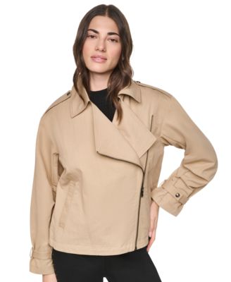 Women's Collared Zip-Front Utility Jacket