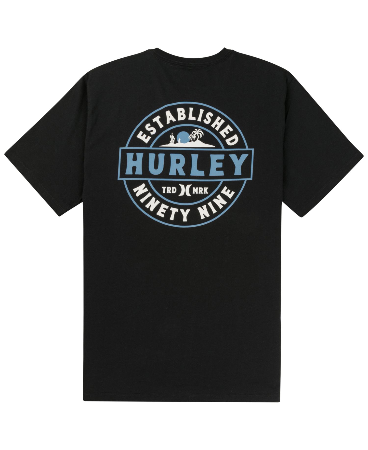 Men's Camp Artwork At Center Back Crewneck T-Shirt