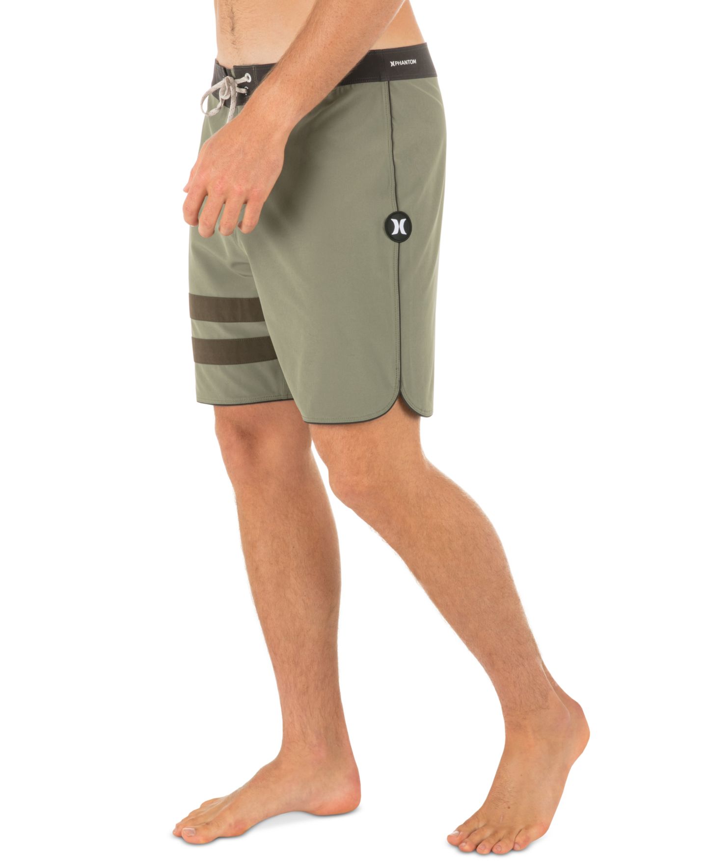 Пляжные шорты Inseam для мужчин — Hurley, цвет: Армейский — фото 3