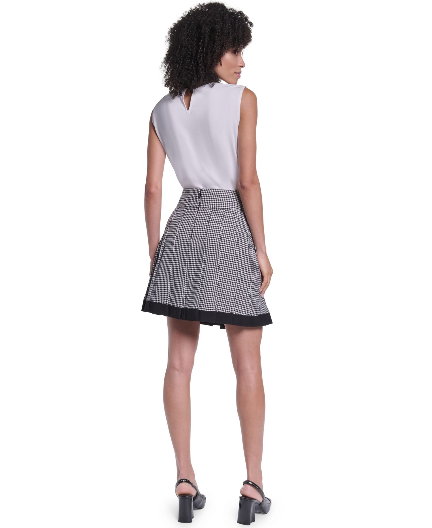Women's Knee-Length Pleated Skirt