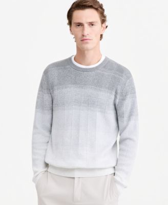Men's Herr Cotton Gradient-Stripe Crewneck Sweater, Macy's Exclusive
