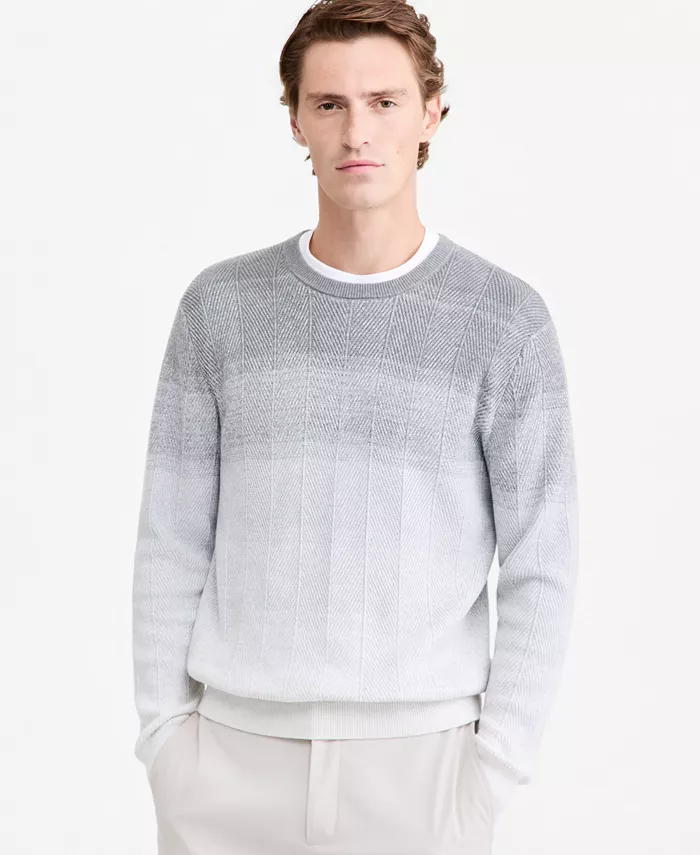 Men's Herr Cotton Gradient-Stripe Crewneck Sweater, Macy's Exclusive - thumbnail 6