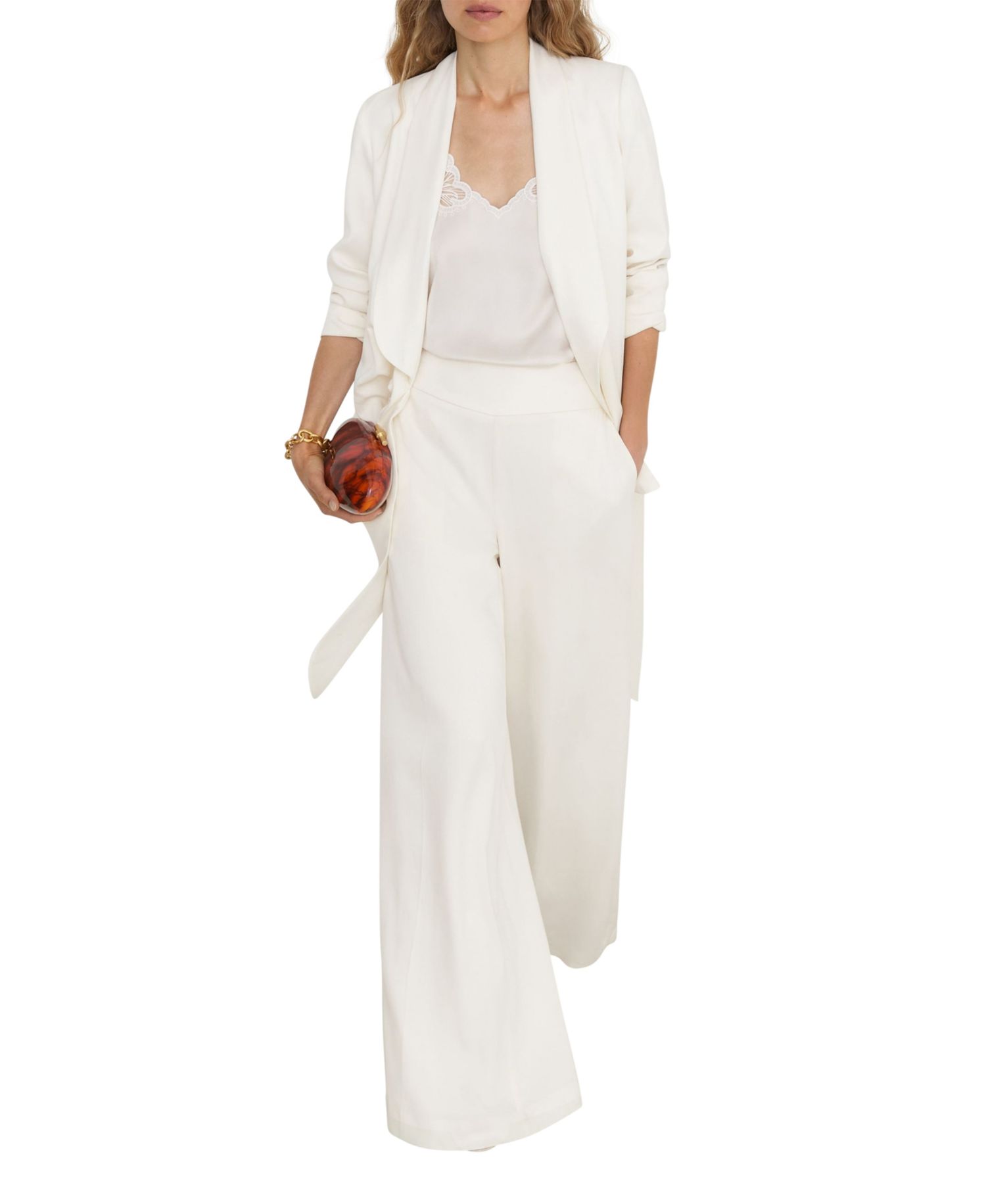 Women's Clover Wide-Leg Mid-Rise Trousers