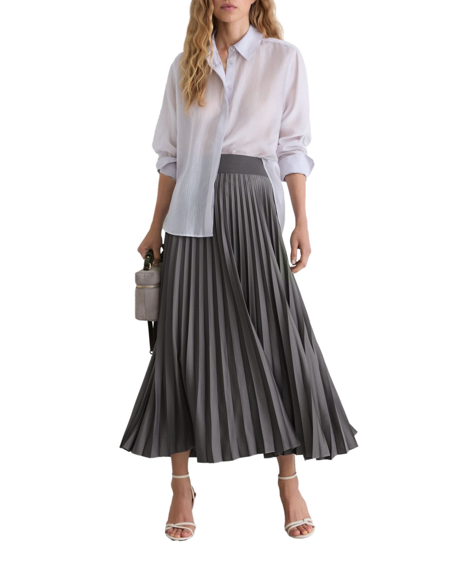 Women's Seren Pleated A-Line Midi Skirt