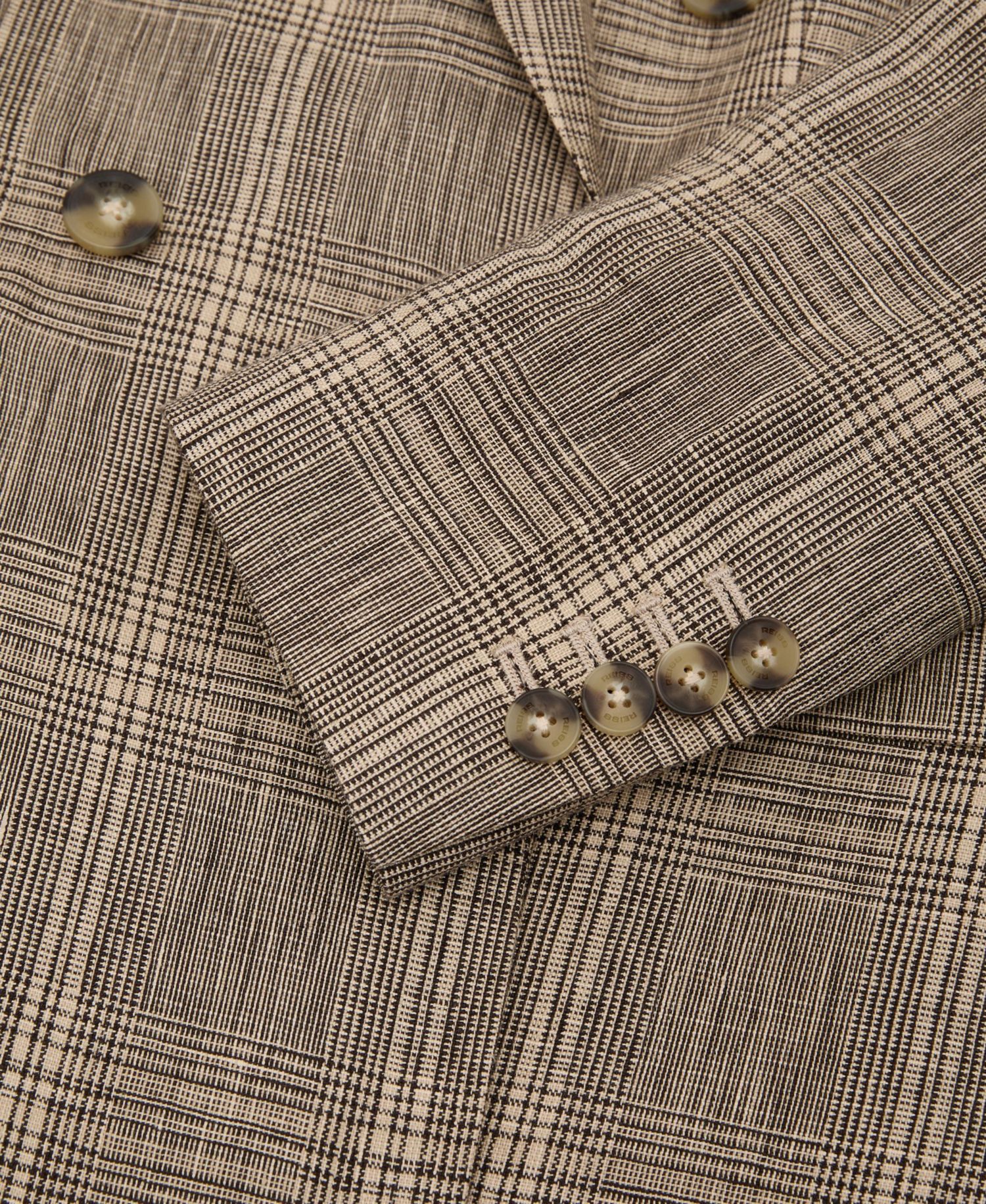 Petite Sybil Double-Breasted Plaid Blazer