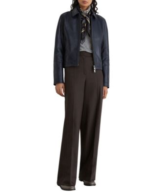 Women's Sorina Moto Leather Zip-Through Jacket