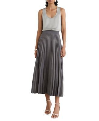 Women's Ruby Sleeveless Scoop-Neck Silk-Front Cami Top
