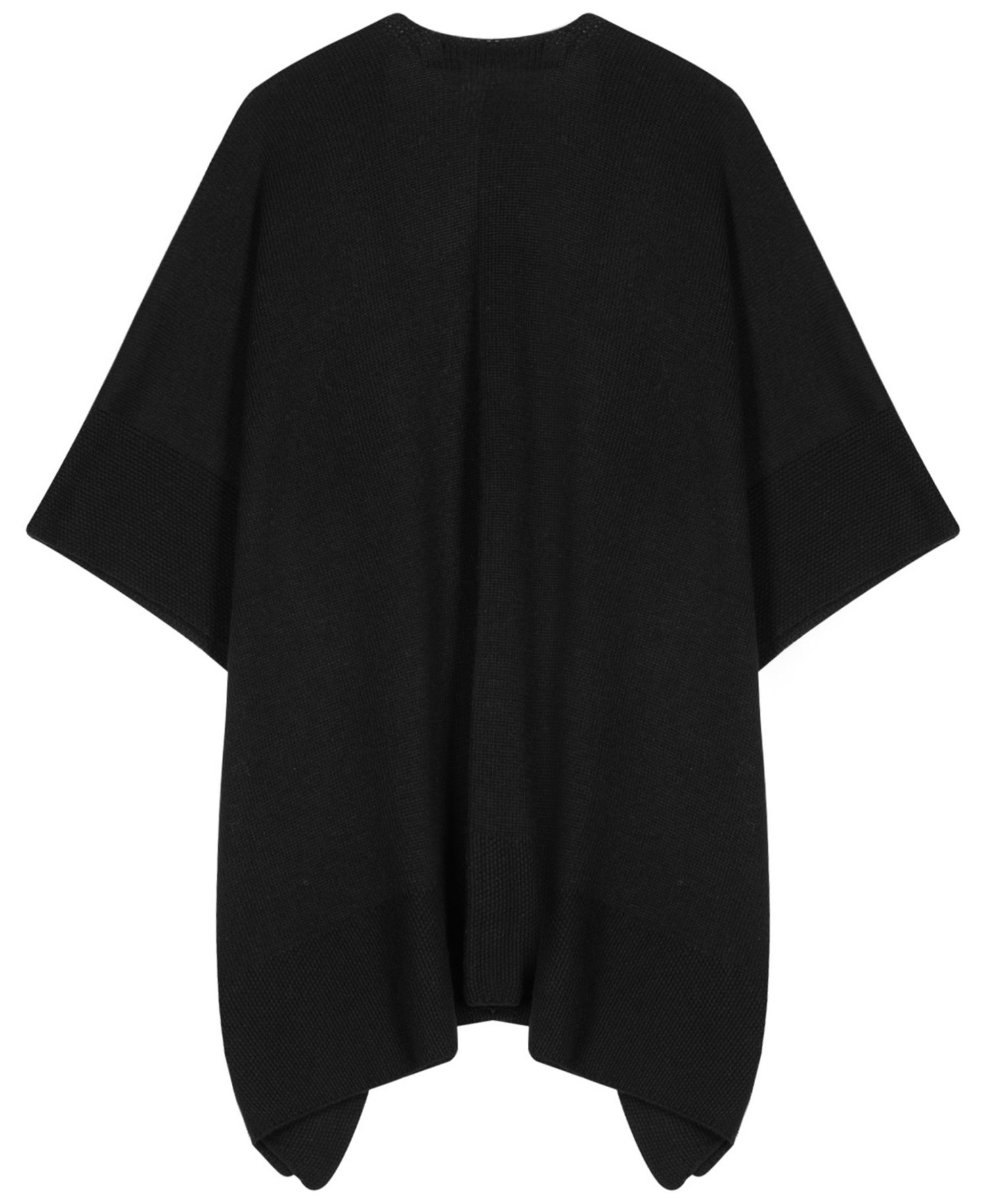 Texture Edge Knit Ruana
