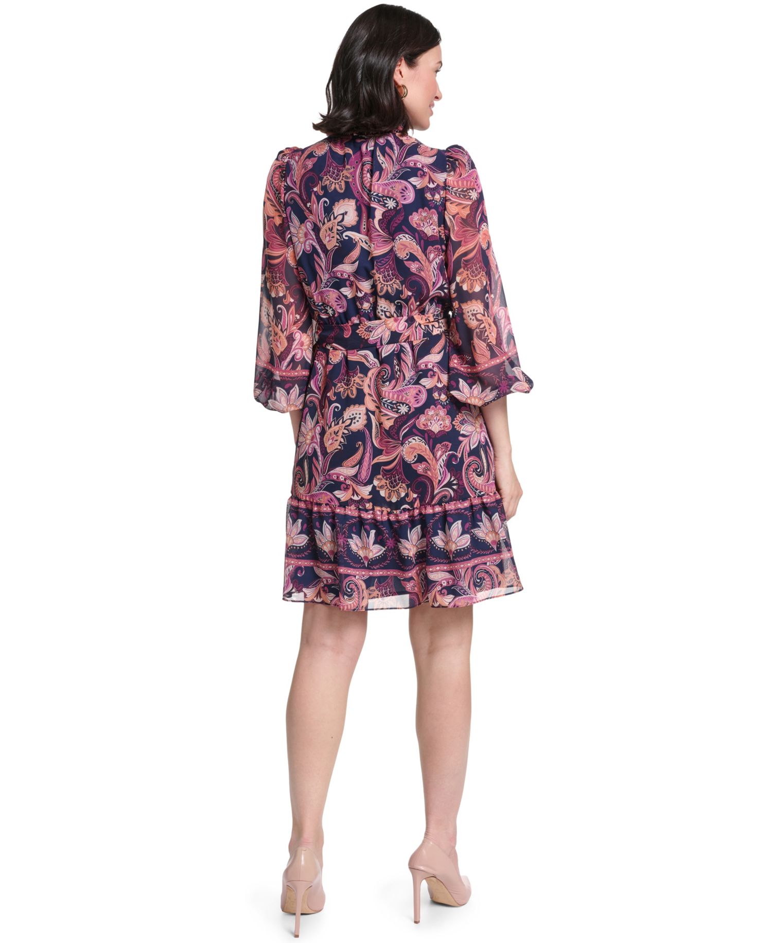 Petite Tie-Neck Dress