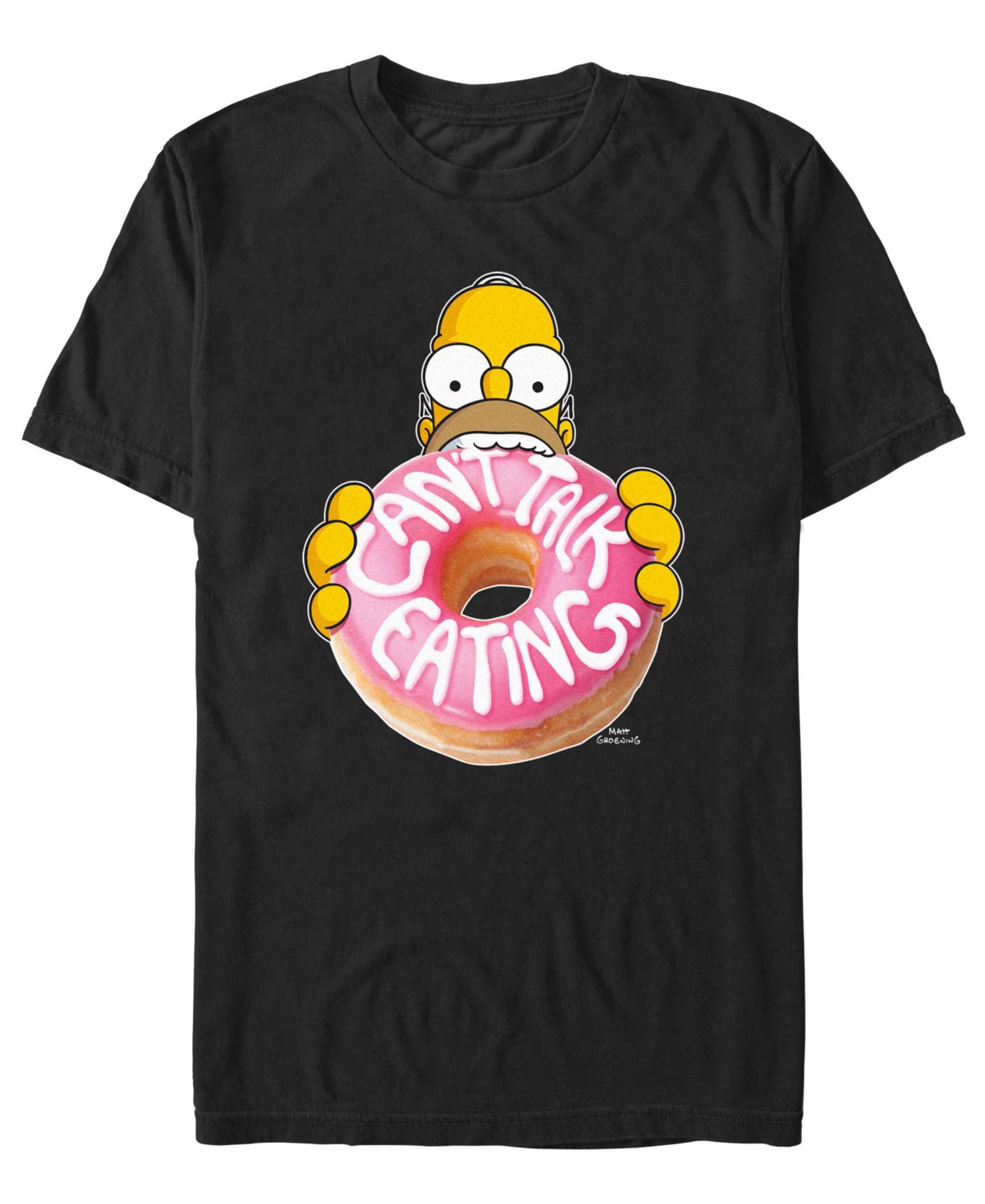 Men's The Simpsons Can'T Talk Eating T-Shirt