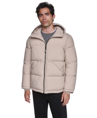 Men's Stretch Heavyweight Hooded Classic-Fit Puffer Jacket