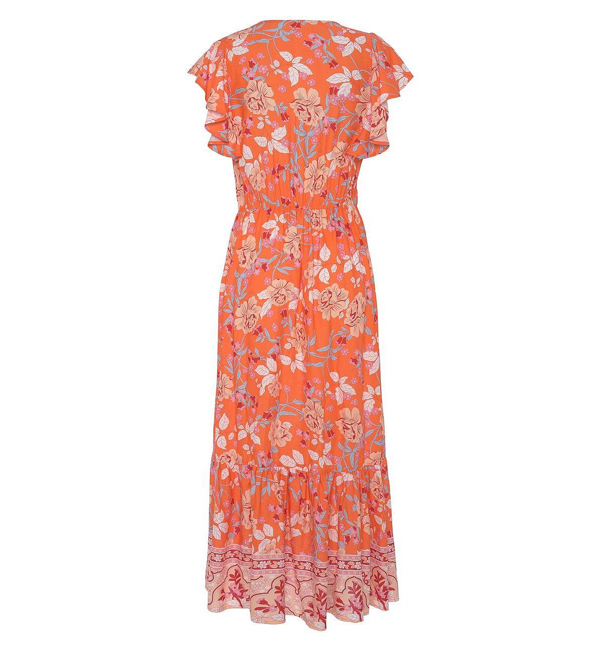 LASCANA Women's Floral V-Neck Maxi Dress view 5 — MAYCSS fashion products