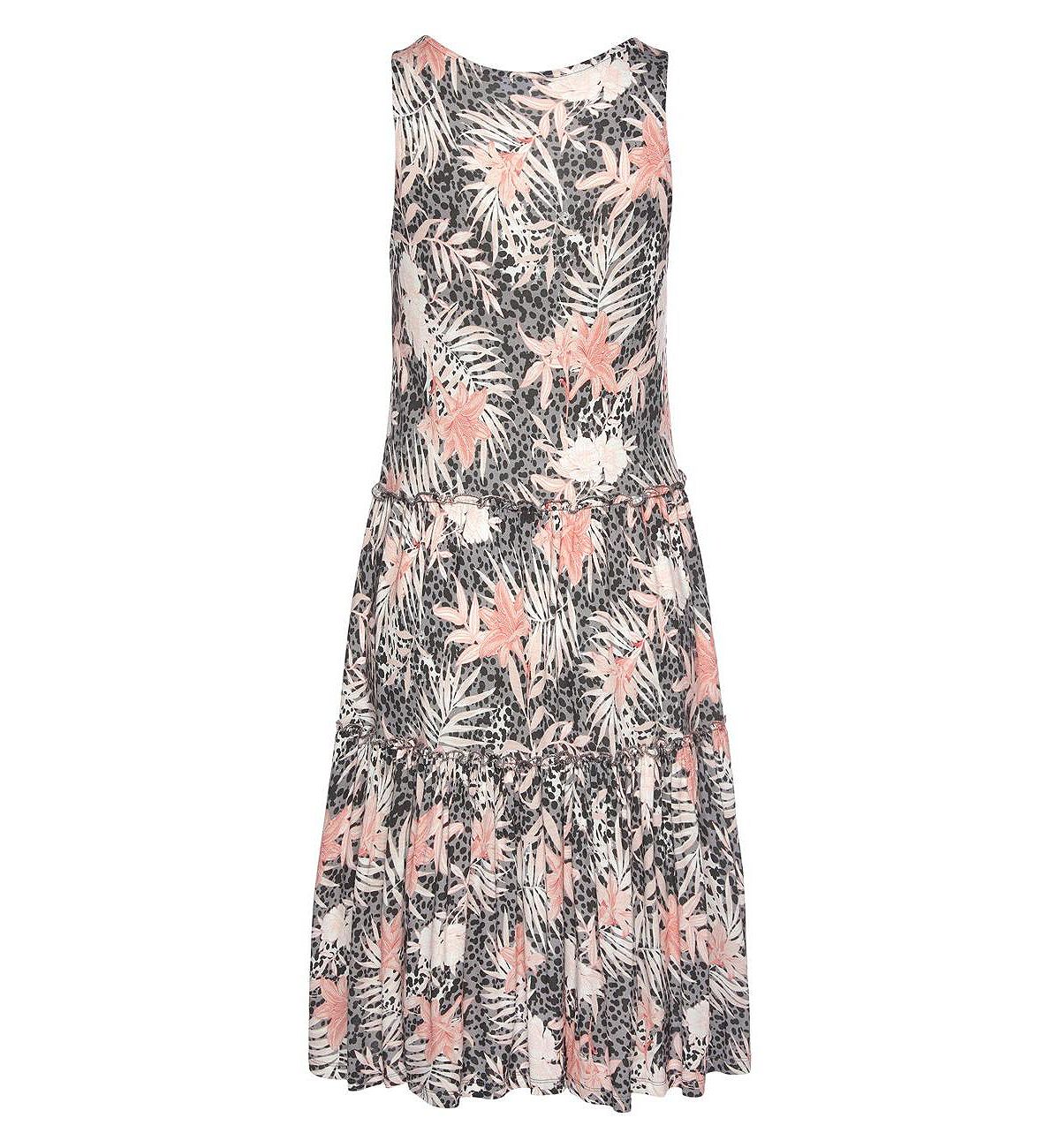 LASCANA Women's Mix Print Tiered Dress view 5 — MAYCSS fashion products