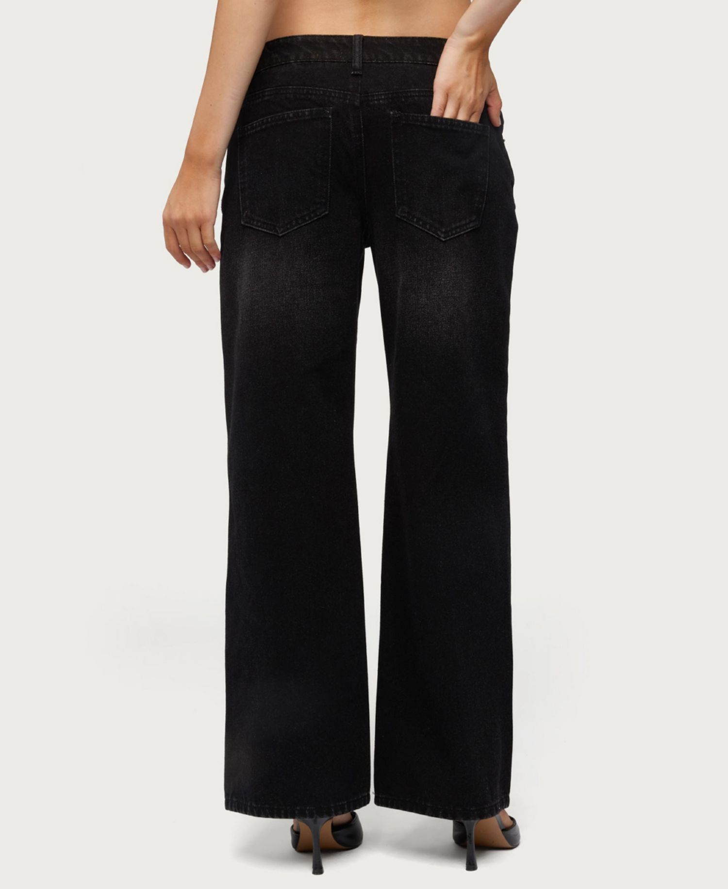 Women's Raelynn Washed Low Rise Baggy Jeans