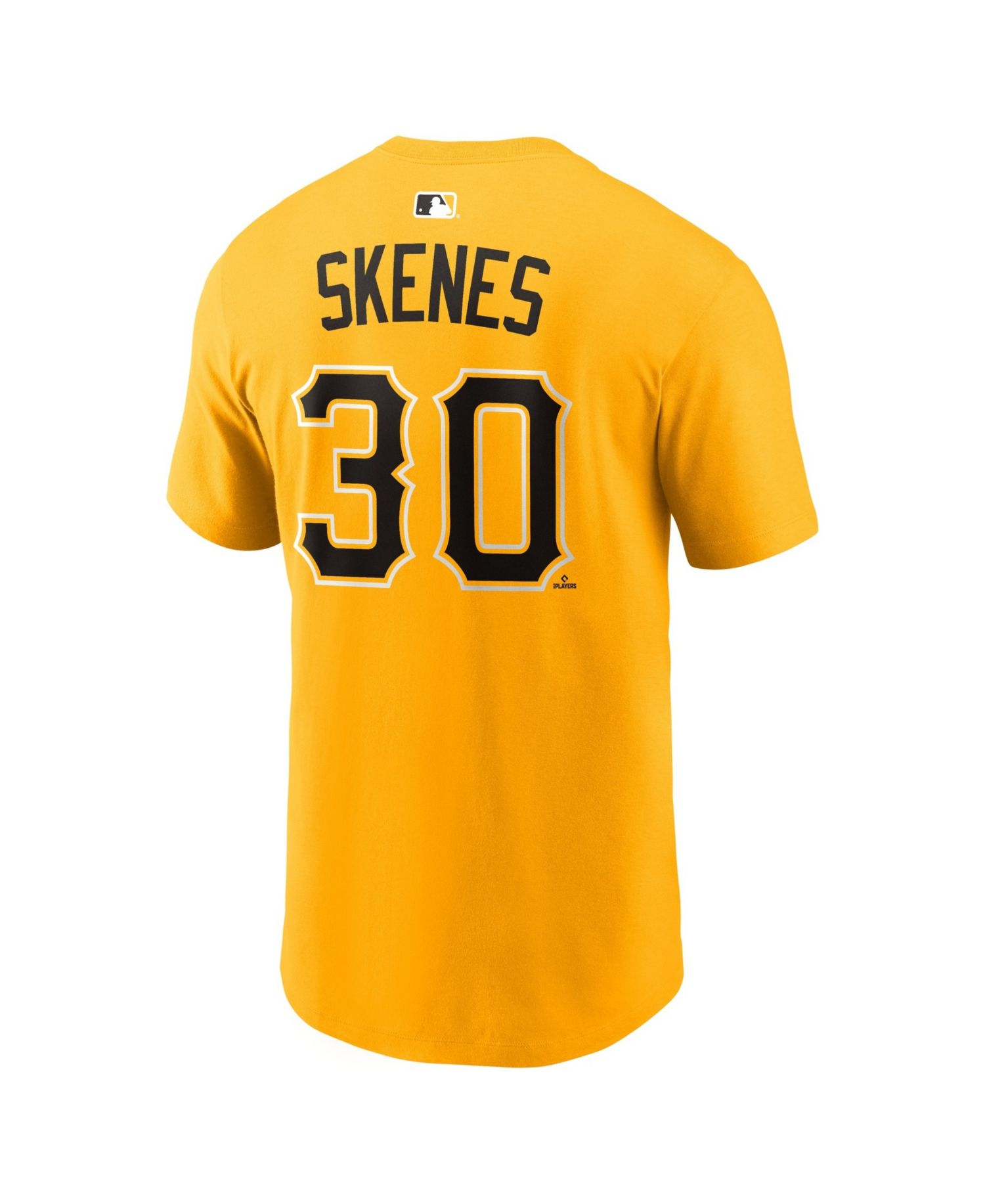Men's Paul Skenes Gold Pittsburgh Pirates Name & Number T-Shirt