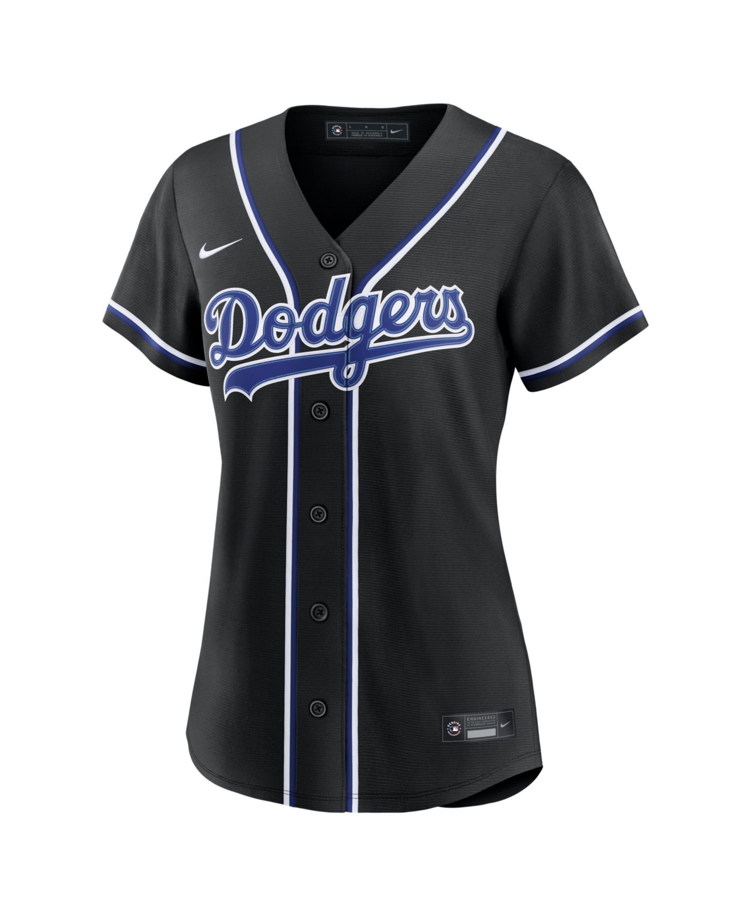 Women's Teoscar Hernandez Los Angeles Dodgers Fashion Black Out Replica Jersey