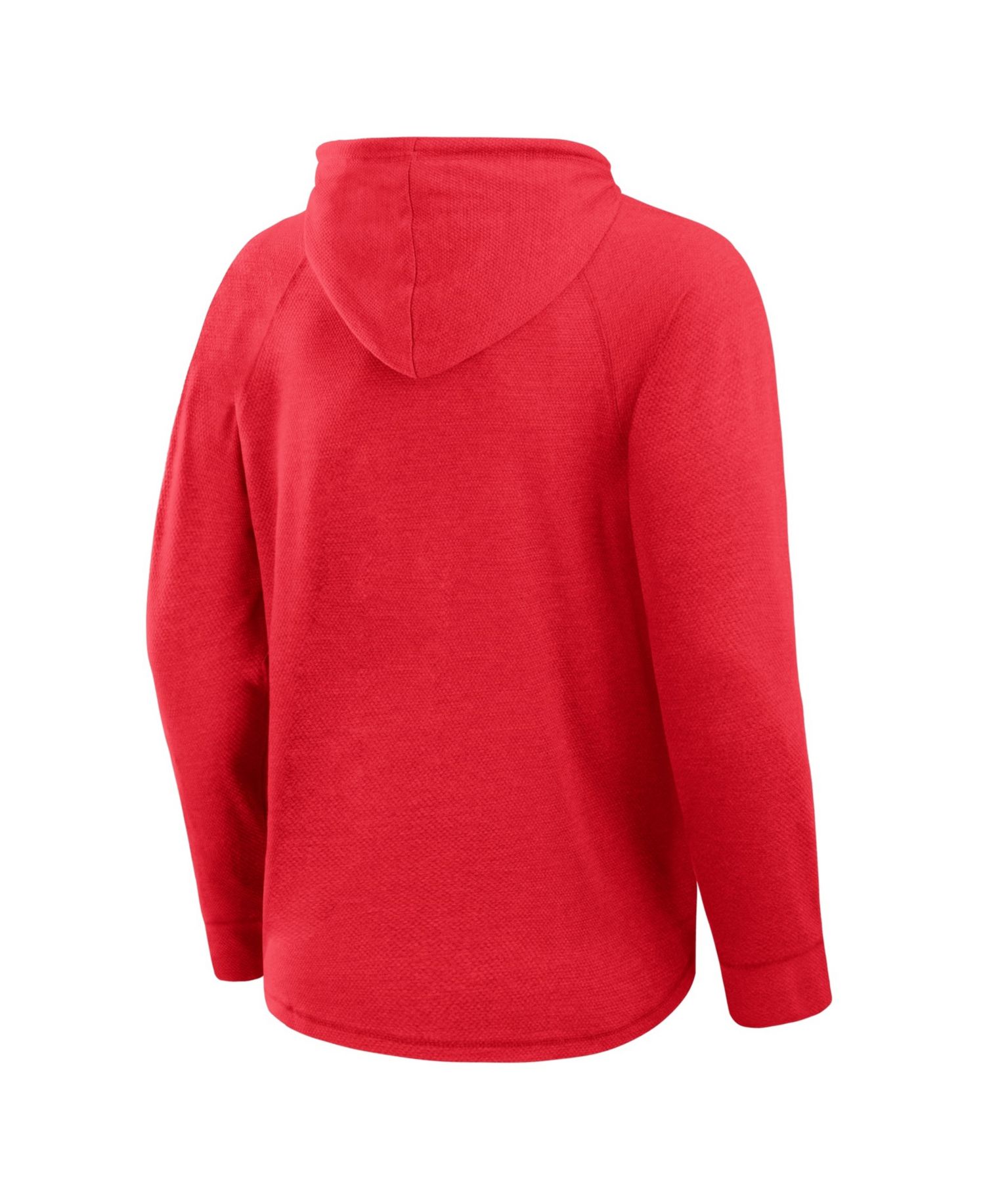 Men's Red Philadelphia Phillies Raglan Hooded Long Sleeve T-Shirt