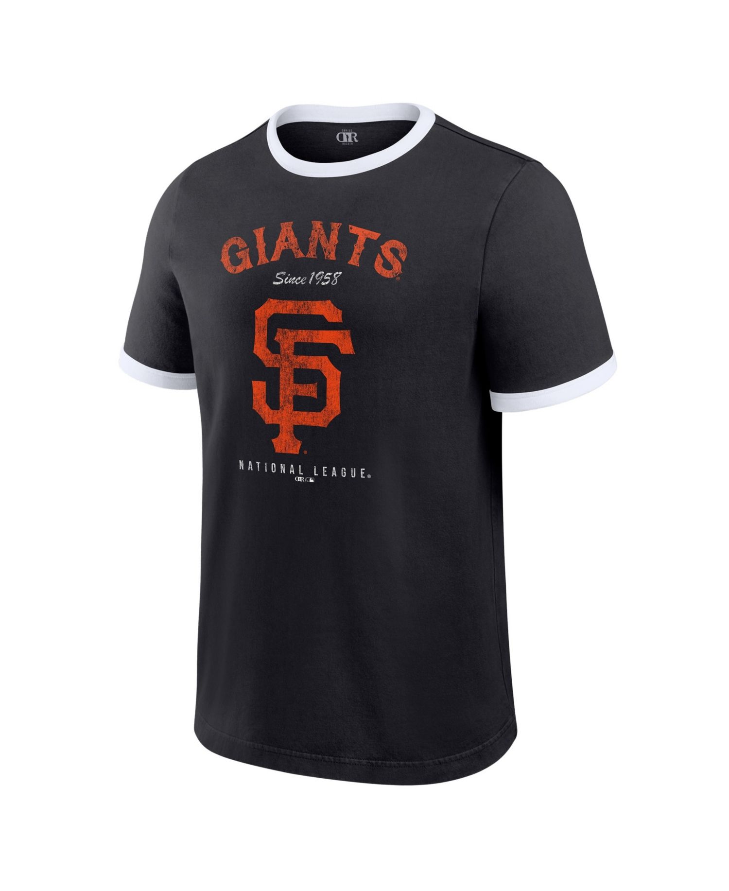Men's Black San Francisco Giants Washed Ringer T-Shirt