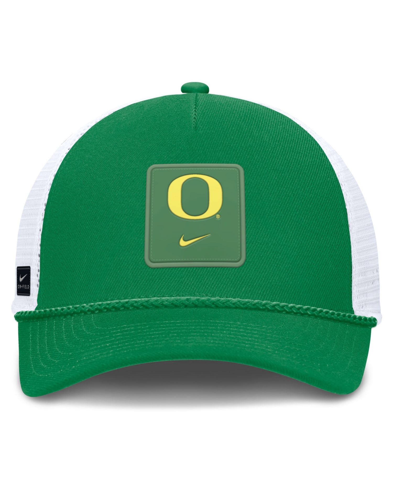 Men's and Women's Green Oregon Ducks 2026 On-Field Gameday Rope Trucker Adjustable Hat