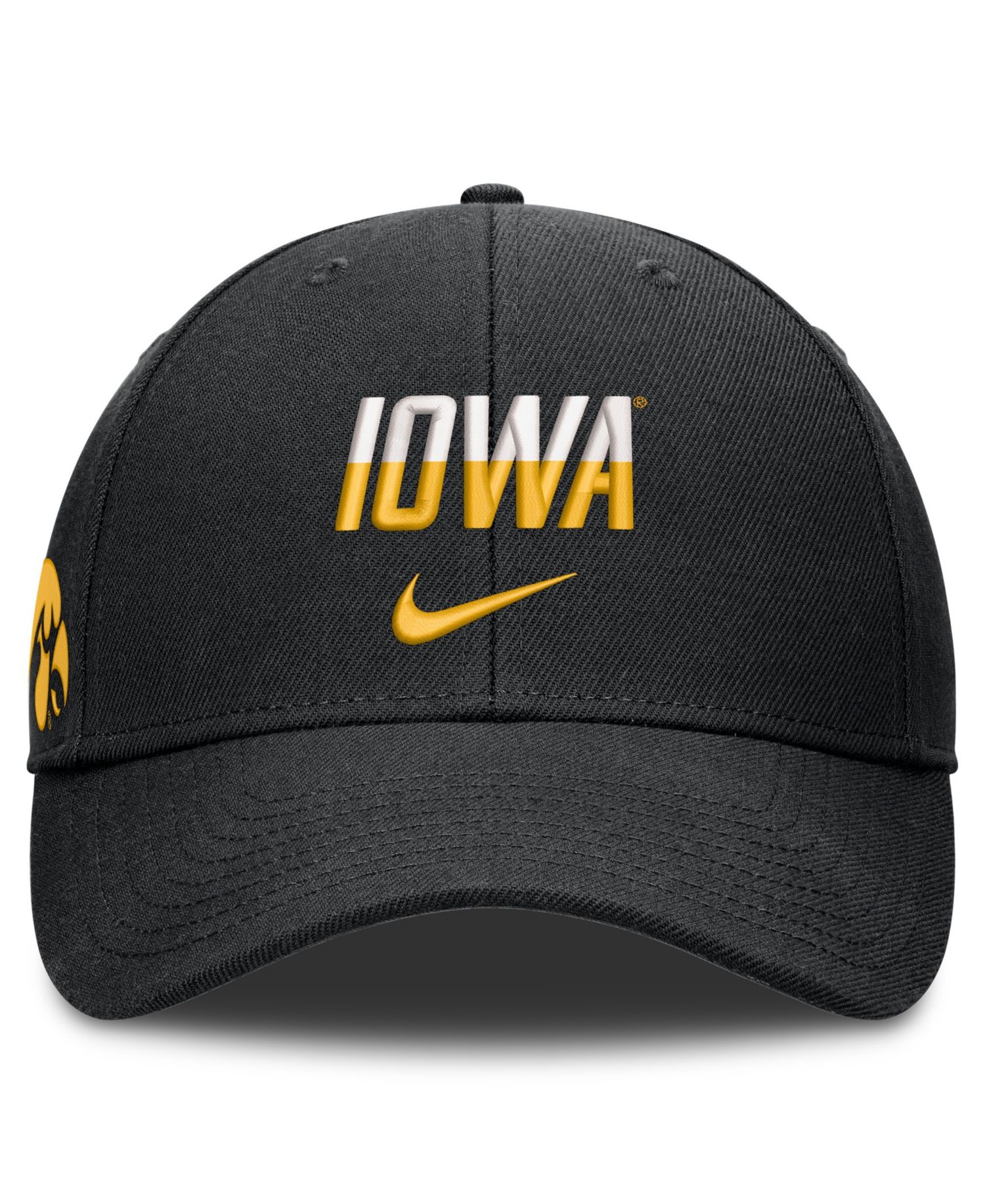 Men's and Women's Black Iowa Hawkeyes 2026 On-Field Gameday Rise Adjustable Hat