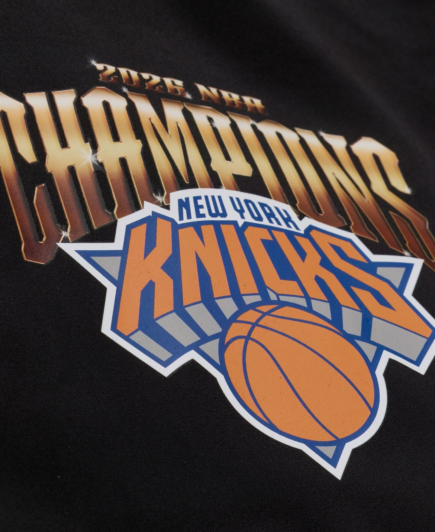 Мужская куртка Mitchell & Ness Black New York Knicks 2026 NBA Finals Champions Satin Full-Snap — фото 4