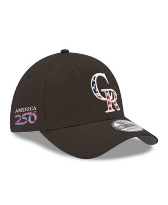 Men's Black Colorado Rockies America 250 39THIRTY Flex Hat