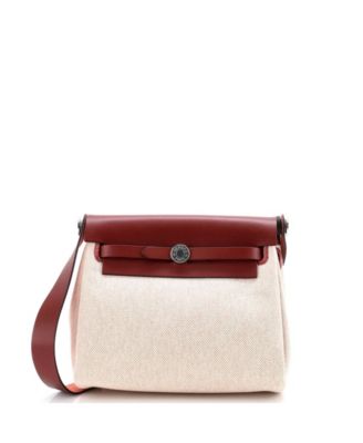 20 Herbag Zip Toile and Leather