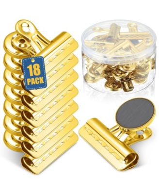 Pack Heavy Duty Metal Magnetic Clips With Storage Box For Office Home School