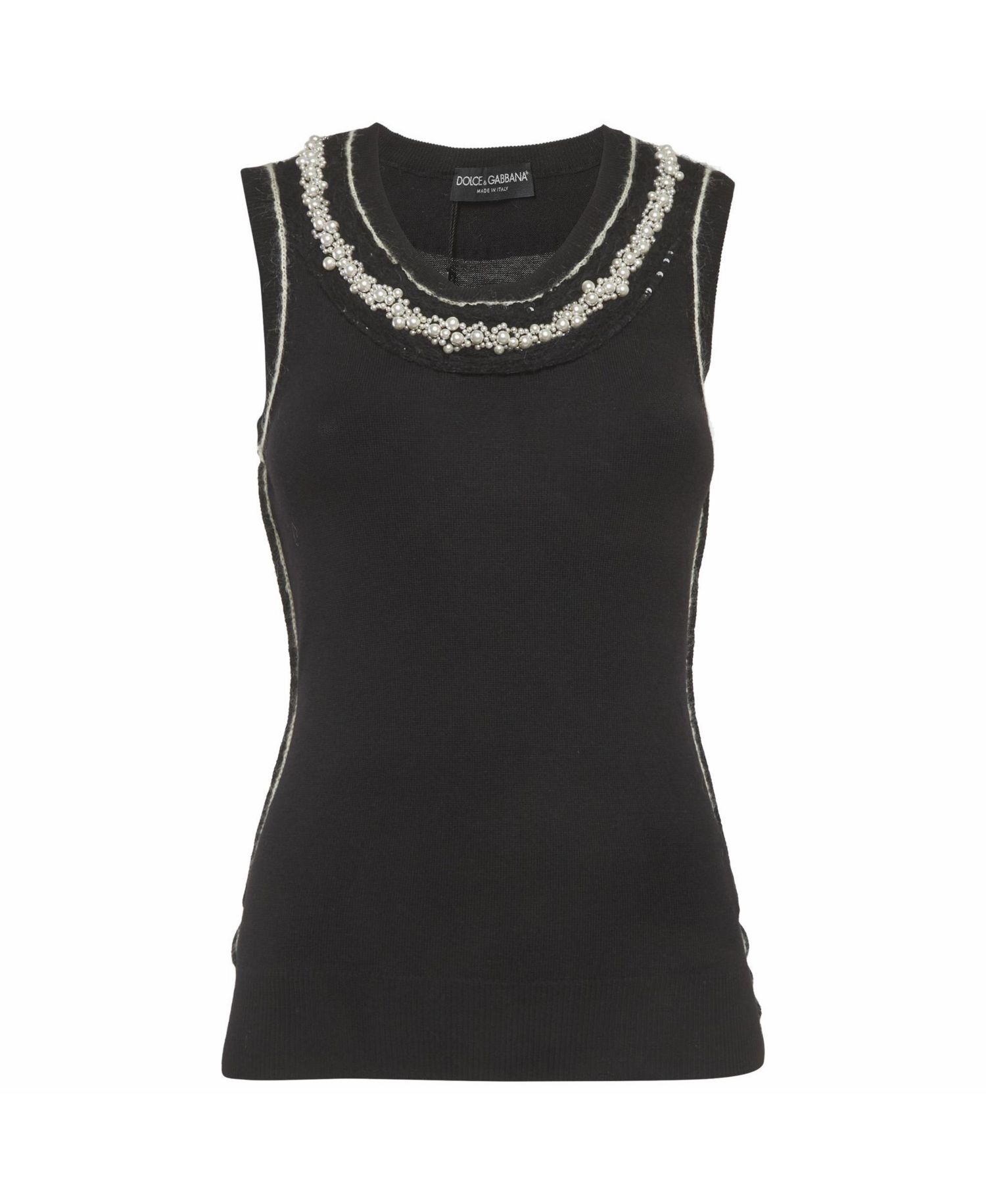 Women's Stretch Knit Beaded Top