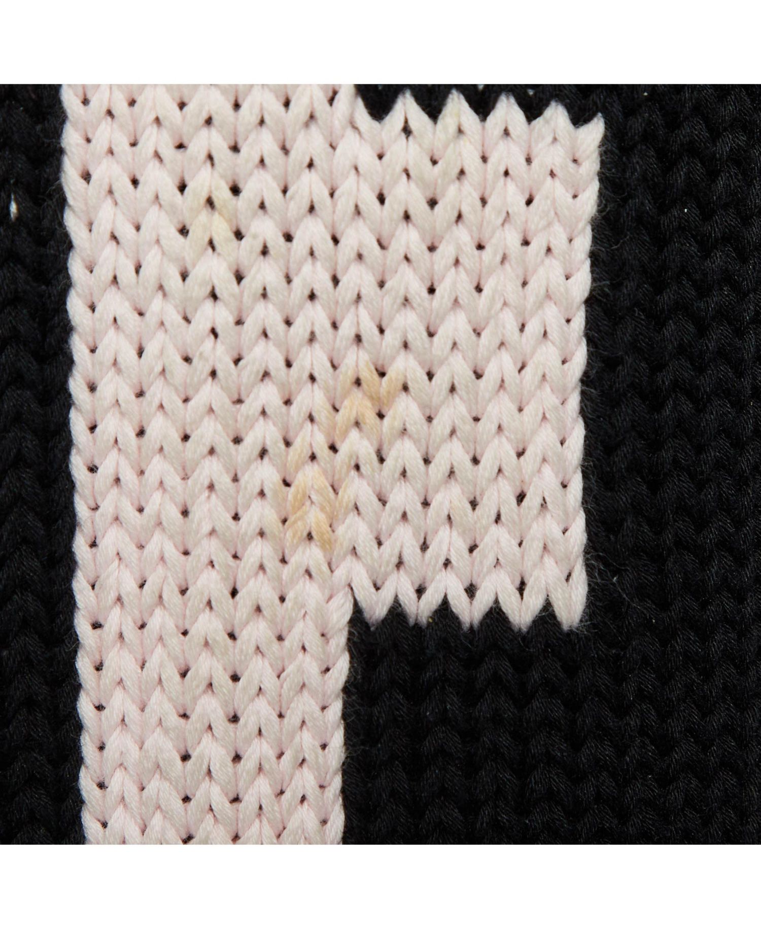 Women's Logo Print Cotton Knit Crew Neck Sweater
