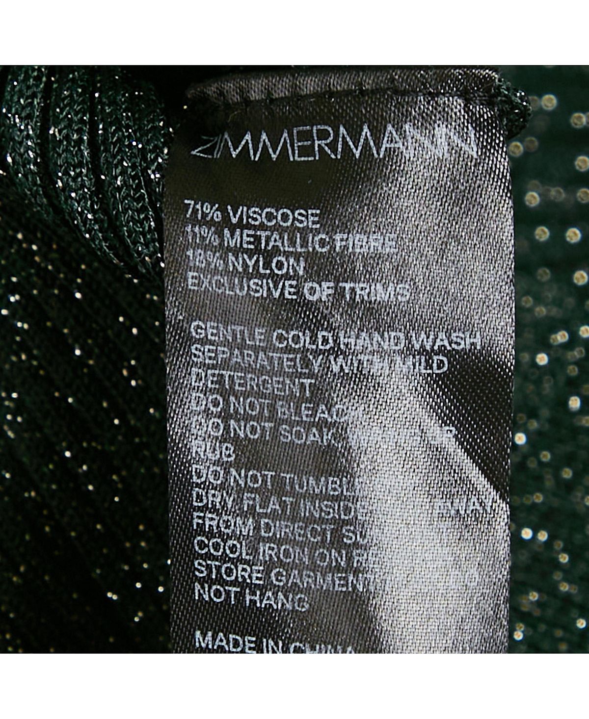 Pre-Owned Zimmermann Women's Lurex Knit Turtleneck Sweater Top view 6 — MAYCSS fashion products