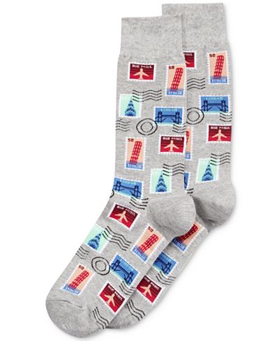 Hot Sox Men's Stamp Socks
