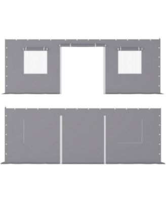 Heavy Duty Carport Sidewalls - 220G PE Fabric, Weatherproof and UV Protection
