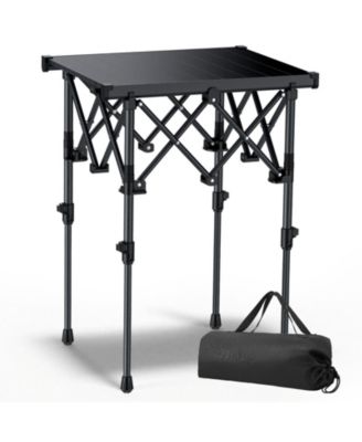 Folding Camping Table Aluminum Portable Picnic Adjustable Height Outdoor Beach BBQ