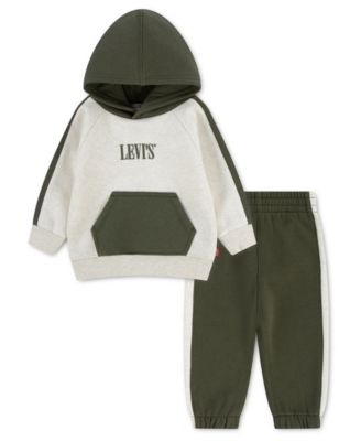 Baby Boys' Color-Block Long-Sleeve Hoodie and Joggers, 2-Piece Set