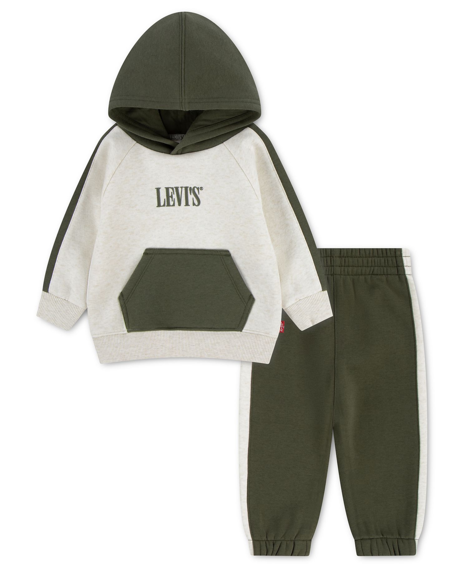 Baby Boys' Color-Block Long-Sleeve Hoodie and Joggers, 2-Piece Set