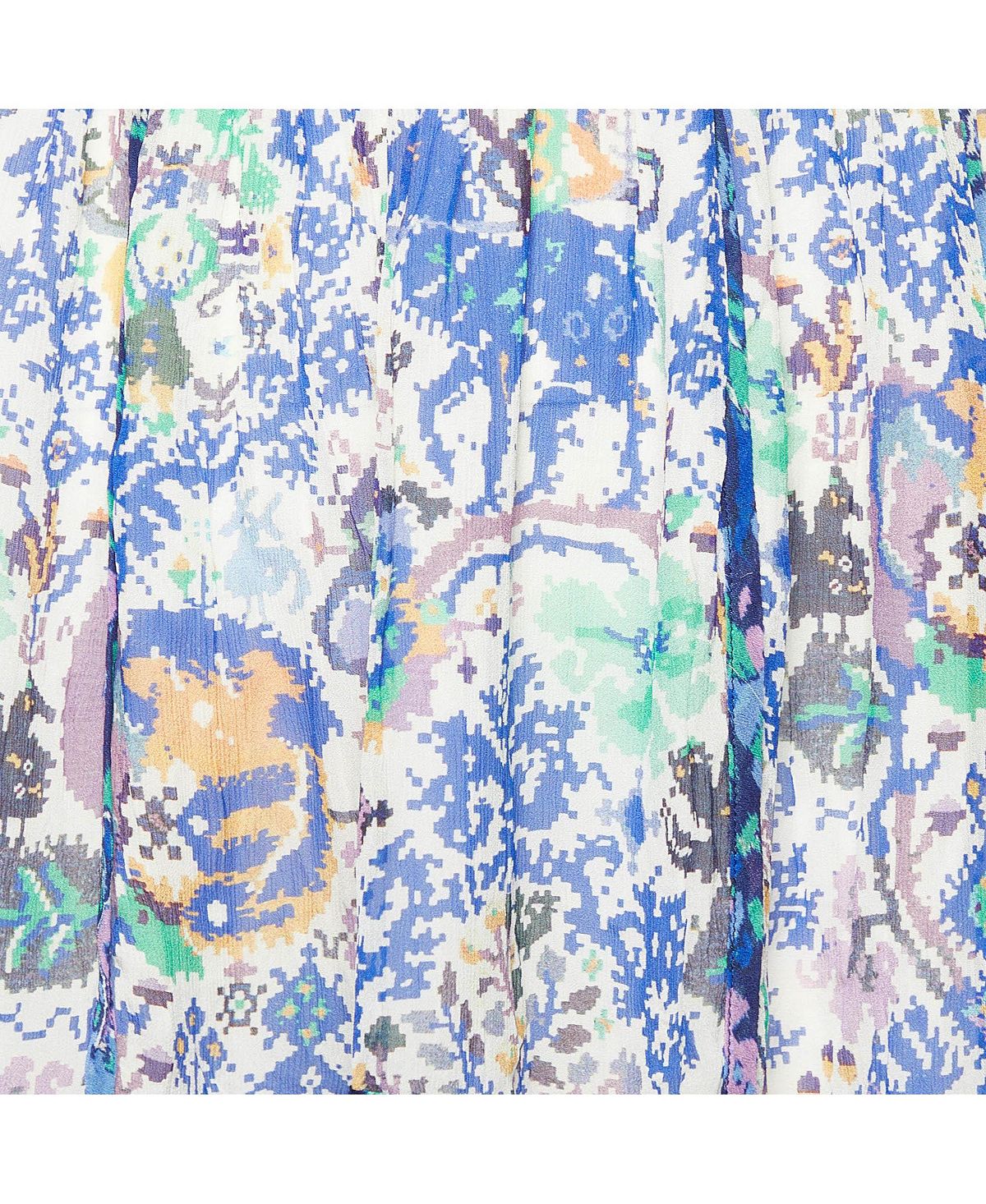 Pre-Owned Isabel Marant Women's Multicolor Print Crepe Viviane Skirt view 3 — MAYCSS fashion products