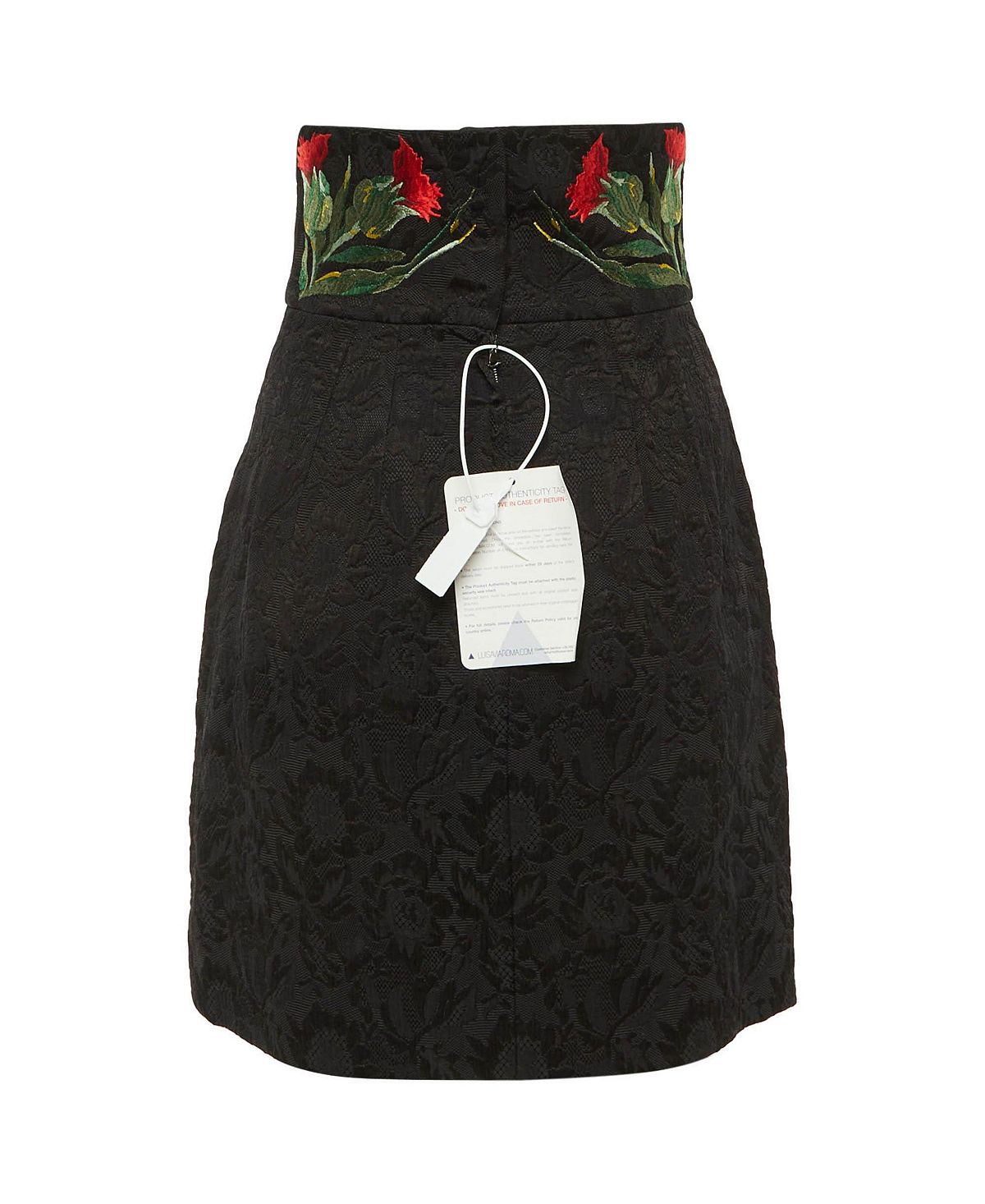 Pre-Owned Dolce & Gabbana Women's Floral Embroidered Cotton Blend Short Skirt view 2 — MAYCSS fashion products