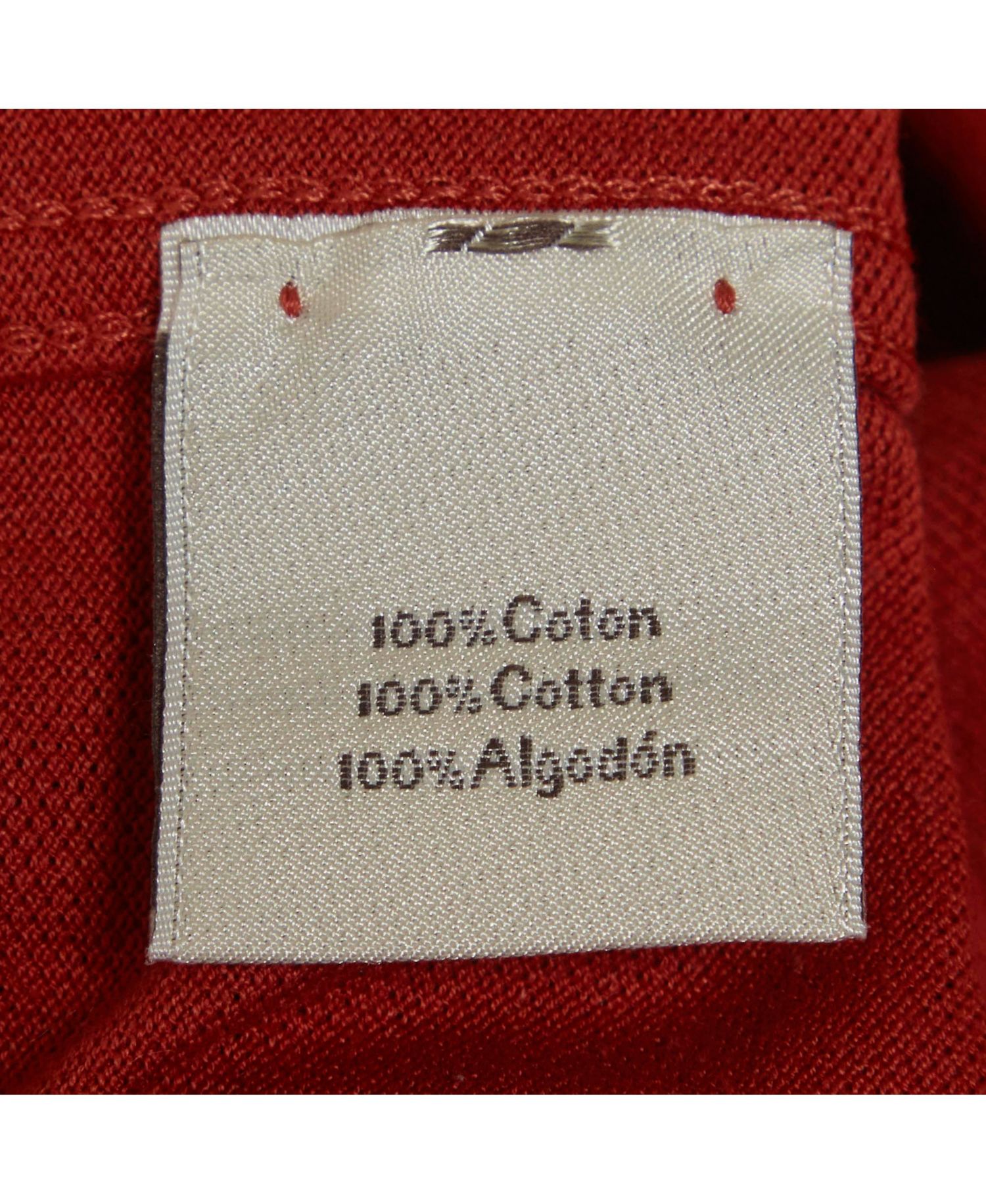 Pre-Owned HERMES Men's Burnt Pique Polo T-Shirt