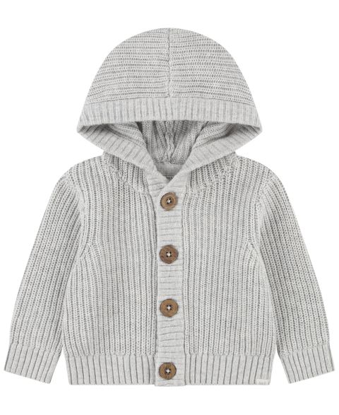Свитер abercrombie kids Baby Boys' Hooded, цвет: Светлый серый меланжевый