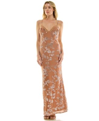 Juniors' V-Neck Midi Dress