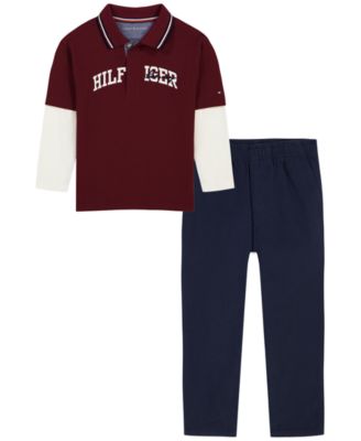 Toddler Boys' 2T-5T Long-Sleeve Top and Pants, 2-Piece Set