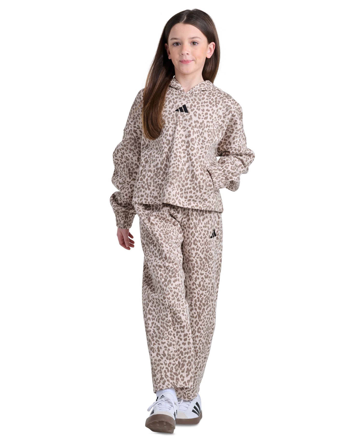 Girls' 8-16 Long-Sleeve Heather Drop Shoulder Sweatshirt