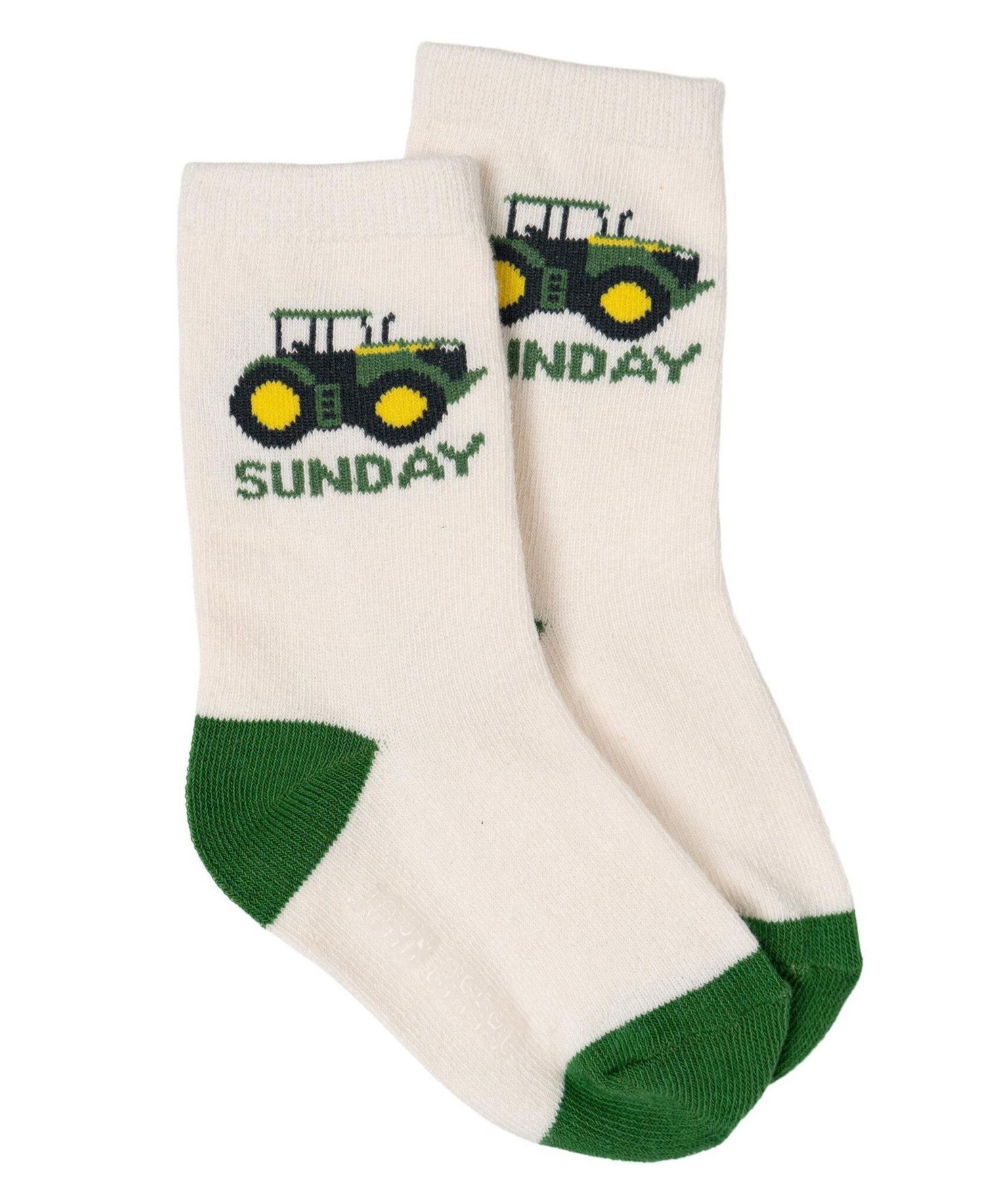 Little Boys' ( 4 -6 ) Non-Slip Grip 7-Pack Crew Socks
